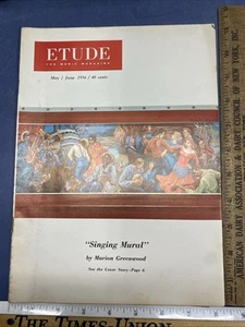Vintage May June 1956 Étude The Music Magazine Singing Mural Marion Greenwood - Bild 1 von 11