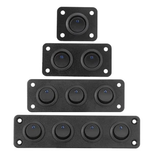 12V 1/2/3/4 Weg  Kippschalter Panel Mini- Wippschalter EIN-AUS Schalter SPST LED - Bild 1 von 19