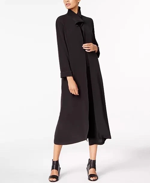 Suéter Sarah Pacini Italia Talla L-US 10 Maxi Plumero Abrigo Mezcla Lana Jersey $450 Foto 1 de 4