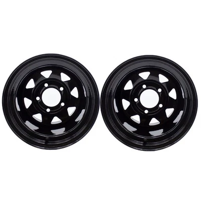 LLANTA DE RUEDA 12x10,5 5/4,5 llanta cortacésped de giro cero para 5 orificios perno de tuerca paquete de 2 12" Foto 1 de 4