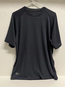 Camiseta Under Armour Base Táctica Negra Transpirable Suelta Heatgear Talla Mediana - Imagen 1 de 10