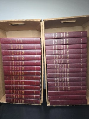 Britannica Book of the Year Collection 1958-1986 Set MISSING year 1974 - Image 1 of 4
