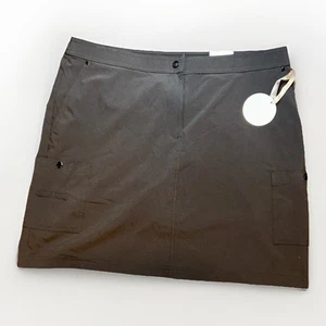 NEW Chico's Zenergy Golf Black Stretch Skort Skirt Women’s Size 14 (Chico’s 2.5) - Picture 1 of 9