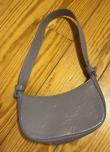 Bolso de Hombro ZARA Lila Charol Anudado Diseño Y2K Compartimentos Separados - Imagen 1 de 5