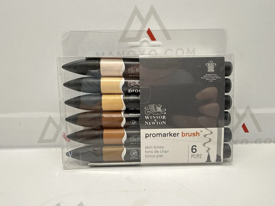 Juego de pinceles Winsor & Newton ProMarker, 6 unidades, tonos de piel Foto 1 de 1