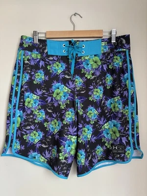 Pantalones Cortos Under Armour Coloridos HeatGear Sueltos Rendimiento Natación Para Hombres Talla 34 Foto 1 de 4