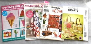 Quilt & Sewing Pattern Bundle – Paper Piecing, Bags, Toys, Celestial & More - Picture 1 of 13