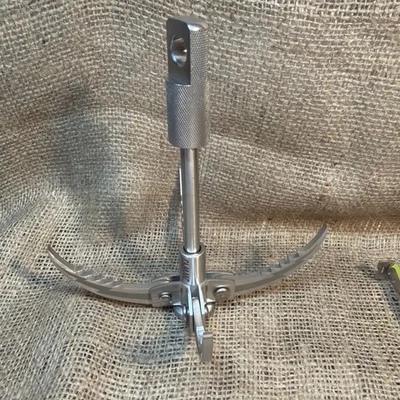 Grappling Hook Folding Survival Claw Stainless Steel Hook Hiking Rock Mountains. - Image 1 of 4