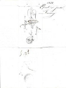 Francia, Epinal, carta doblada sin sello 1848 [388 - Imagen 1 de 2