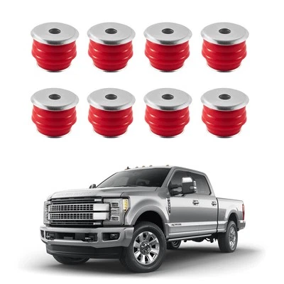 Red Body Cab Mount Bushing Kit For Ford F-250 F-350 Super Duty 2008-2016 2WD/4WD - Image 1 of 4