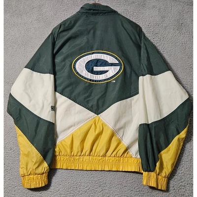 Vintage Logo Athletic PRO LINE Greenback Packers Jacket Mens Large Zip-Up 90s - Image 1 of 4
