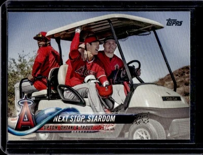 Карточка новичка 2018 Topps Update Next Stop Stardom Shohei Ohtani RC Майка Траута NoUS158 - Изображение 1 из 2