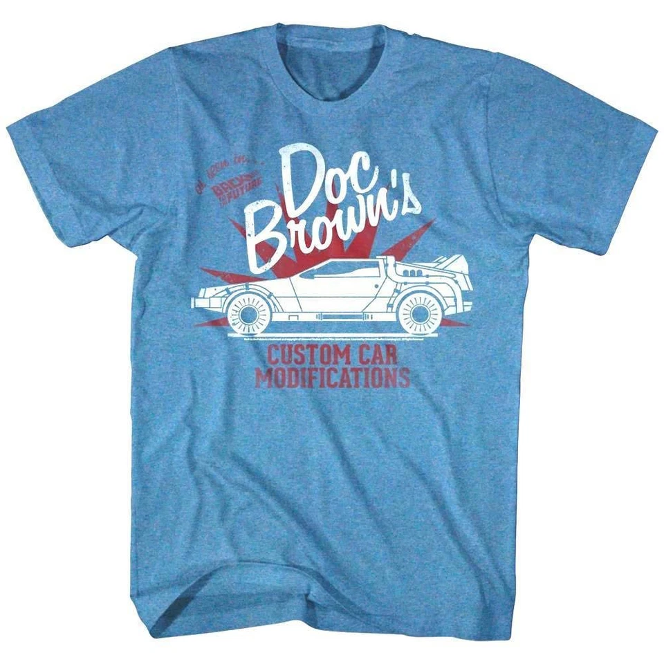 Camiseta para hombre Back to The Future Doc Brown's Custom Cars Foto 1 de 1