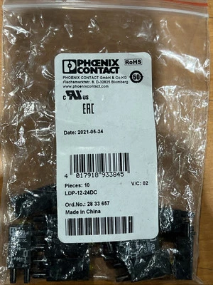 🔥PHOENIX 2833657 LDP- 12- 24DC Plug-in Module, Pack Of 10, New, Free ship 🇺🇸 - Image 1 of 3