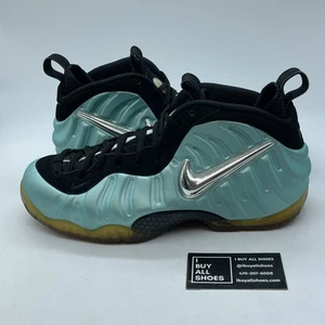 Size 11.5 - Nike Air Foamposite Pro Island Green Black Suede (624041-303) - Picture 1 of 8