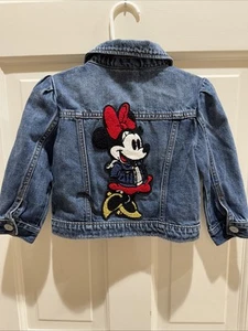 NUEVA Chaqueta Jean Gap Disney Niña Pequeña Talla 2T Azul Denim Minnie Mouse - Imagen 1 de 5