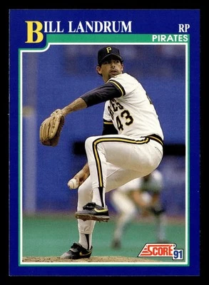 Bill Landrum 1991 Score #98 Pittsburgh Pirates FREE SHIPPING *088 - Image 1 of 2