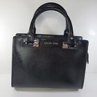 Michael Kors Black Square Evening Handbag With Silver Hardware 
