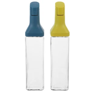 2pcs Glass Oil Pots Vinegar Dispenser Soy Sauce Bottle Clear Seasoning Bottle - Picture 1 of 12