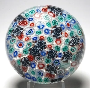 Rare Magnum Paolo Venini Closepacked Millefiori Paperweight - Picture 1 of 8