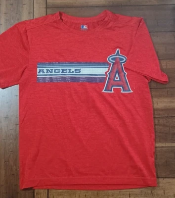 LA Los Angeles Angels Men's SMALL -Logo Baseball MLB Red White Blue Shirt Tshirt - Image 1 of 4