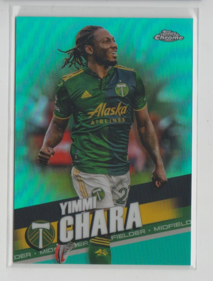 2022 Topps Chrome MLS Aqua Refractor #164 Yimmi Chara 239/299 - Flat S/H - Image 1 of 1
