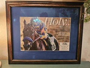 Professionally Framed & Matted Sports Illustrated American Pharoah Triple Crown - Picture 1 of 9