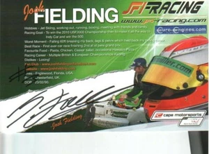 Josh Fielding Autographed Photo Race Car Driver - Picture 1 of 1
