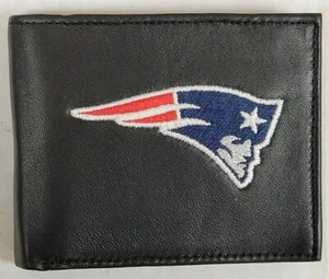 Portafoglio NFL New England Patriots Bill Fold in pelle, nuovo (logo ricamato) - Foto 1 di 1