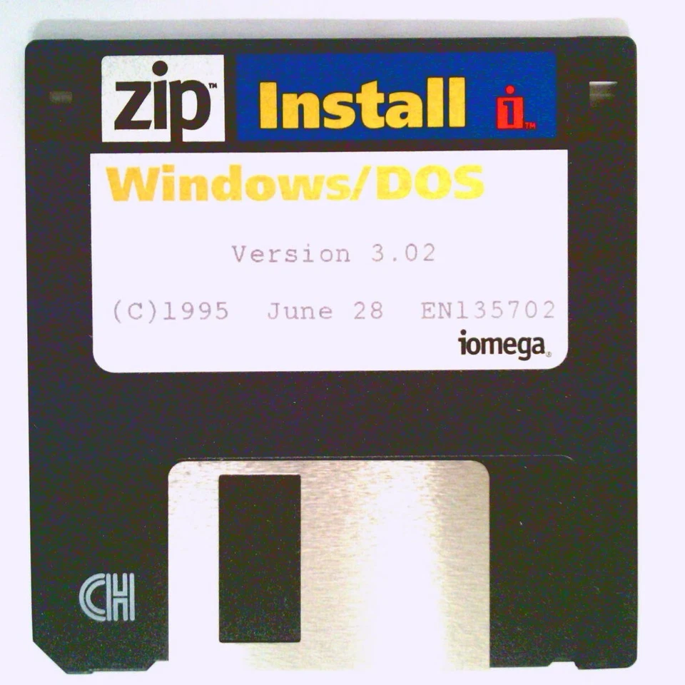 ✅ Iomega~Zip~Windows~Install Floppy Disks~Version 3.02~1995~3.5" Floppy Disks - Image 1 of 1