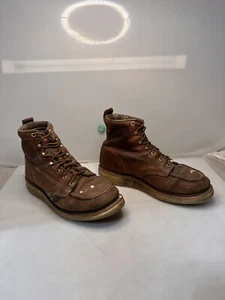 Thorogood 814-4200 American Heritage Tabak weiche Spitze 6" Leder Arbeitsstiefel 9 D - Bild 1 von 6
