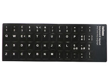 Adesivi Neri Etichette Lettere per Tastiera Italiana Stickers Black Keyboard ITA