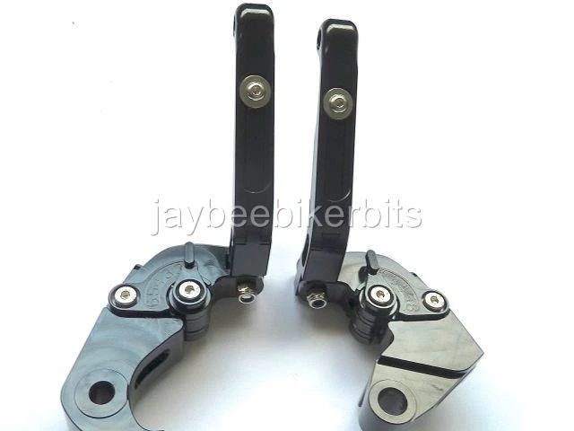 Kawasaki Z750R 2011-2012 Pliable Brake & Clutch Levier Set Route Piste Noire X3 - Photo 1/1