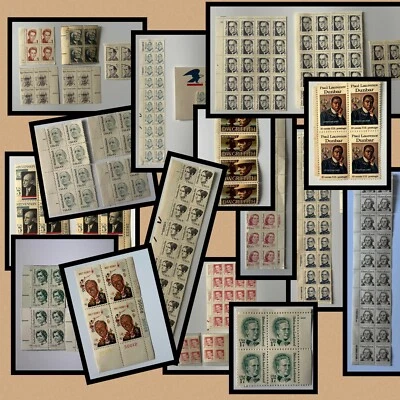 1¢ - 19¢ | 394 Stamp Bundle Historic People - FV $22.83 - Image 1 of 4