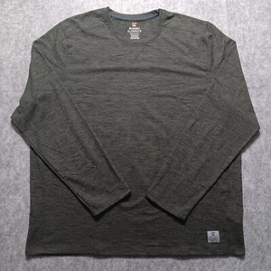 Rugged Elements Durable Utility Shirt Men 2XL Heathered Gray Long Sleeve Stretch - Picture 1 of 14