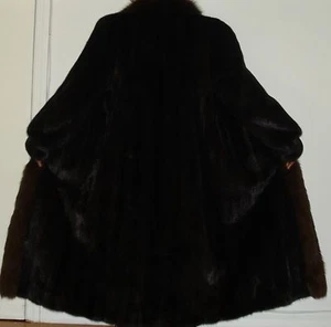 Abrigo de piel Ranch Mink & Fox de excelente calidad talla 8-10 envío gratuito EXCELENTE ESTADO - Imagen 1 de 6