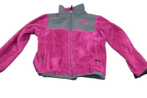 The North Face Girls Purple With Black Heavy Jacket Pockets Size M/M 10/12 - Picture 1 of 20