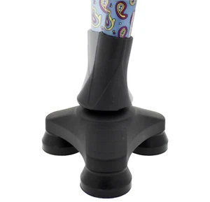 Tripod Walking Stick Tip - 19mm Cane Safety Foot - Pivoting Head for Stability - Picture 1 of 5