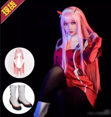 DARLING in the FRANXX 02 ZERO TWO Conjunto Uniforme Disfraz Juegos con disfraces Prendas para la cabeza Zapatos Foto 1 de 4