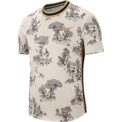 Nike 2019 Abierto de Francia Para hombres Challenger Tenis Camisas Esqueletos Raro Grande AO0291 Foto 1 de 4