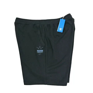 $60 Adidas R.Y.V Abstract Trefoil Shorts Size XL 36 Casual Cotton Black GN3289 - Picture 1 of 8
