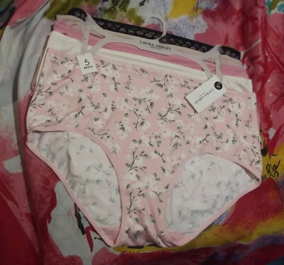5 NUEVAS BRAGAS BREVES DE MICROFIBRA LAURA ASHLEY LS9271 5PKSA TALLA GRANDE 2X Foto 1 de 2