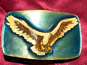 De colección. Águila patriótica esmaltada The Great American Buckle Co. años 70 S/N 504 - Imagen 1 de 5