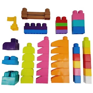 Mega Bloks & Kids Work Mixed Lot of 43 - Multi Color - Picture 1 of 2