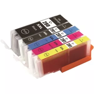 XXL Drucker Tintentanks mit Chip für PGI-280 CLI-281 Canon TS6320 TS6220 TR8520 - Bild 1 von 14