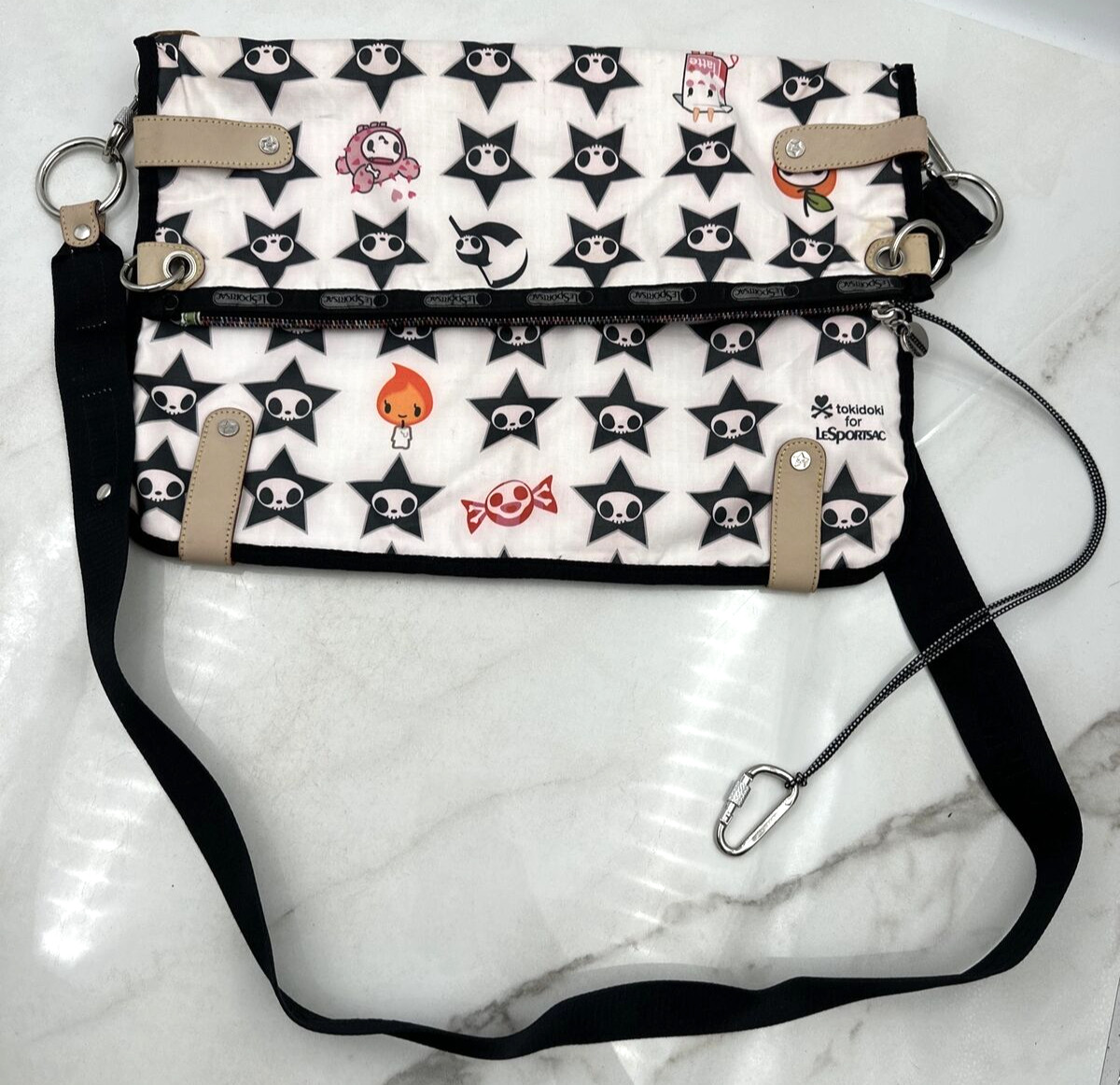 レスポートサックハーパーバッグtweedy black旅行バッグ