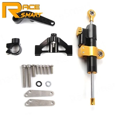 Amortiguador de dirección estabilizador + soporte para Kawasaki Ninja ZX14 ZZR1400 2006 - 2012 Foto 1 de 4