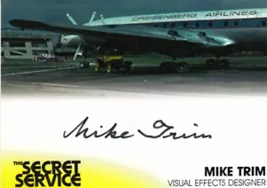 THE SECRET SERVICE (2018) - MIKE TRIM (VISUAL EFFECT DESIGNER) AUTOGRAPH MT1 - Picture 1 of 1