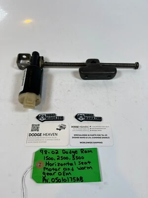 Dodge Ram 1500-3500 1998-2002 OEM Mopar asiento horizontal motor y engranaje helicoidal Foto 1 de 4