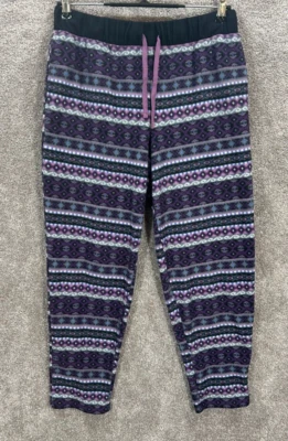 Pantalones de dormir Cuddl Duds para mujer medianos pequeños púrpura polar real 29X26 elásticos Foto 1 de 4